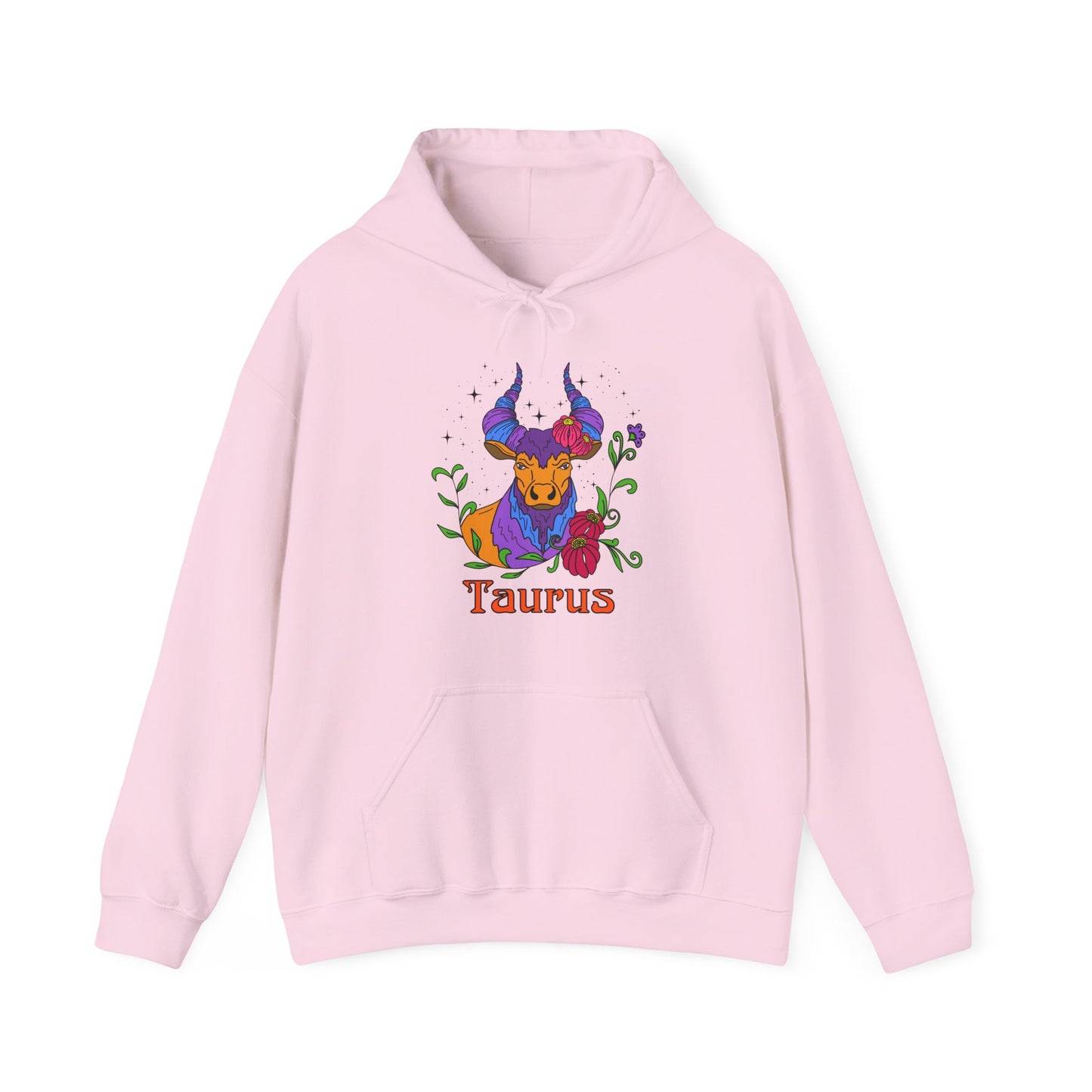 Taurus star sign Hoodie, bull zodiac astrology Jumper, Horoscope birthday gift sweatshirt, Bold retro colourful Design top