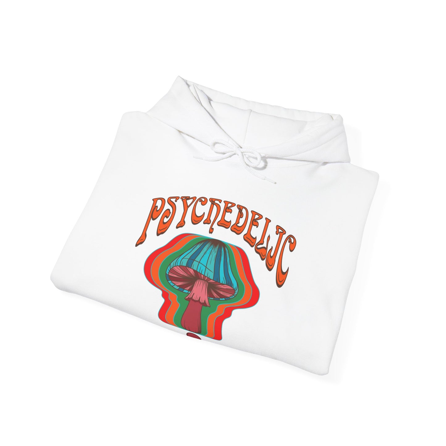 Hippie psychedelic Mushroom hoodie jumper, Trippy 60s 70s Style sweatshirt top, Groovy retro Festival sweater