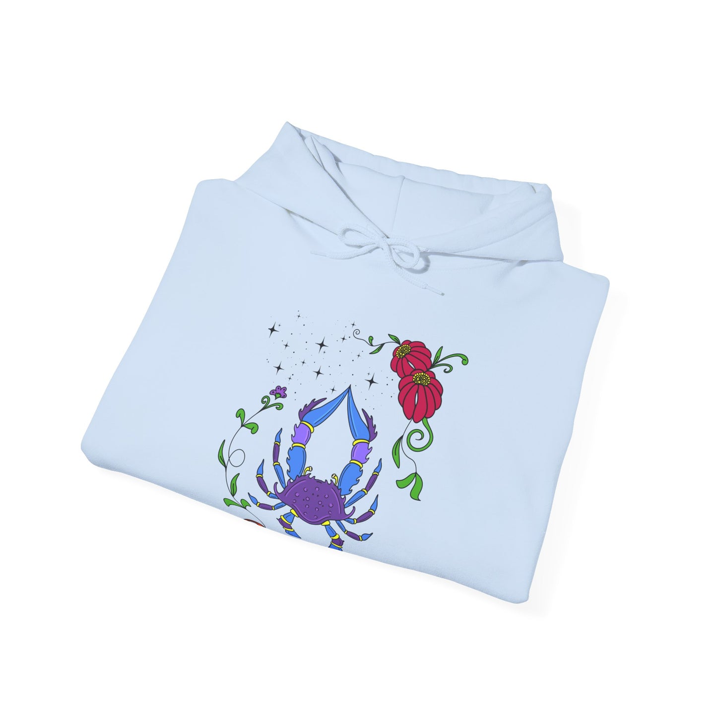 Cancer star sign Hoodie, Crab zodiac astrology Jumper, Horoscope birthday gift sweatshirt, Bold retro colourful Design top