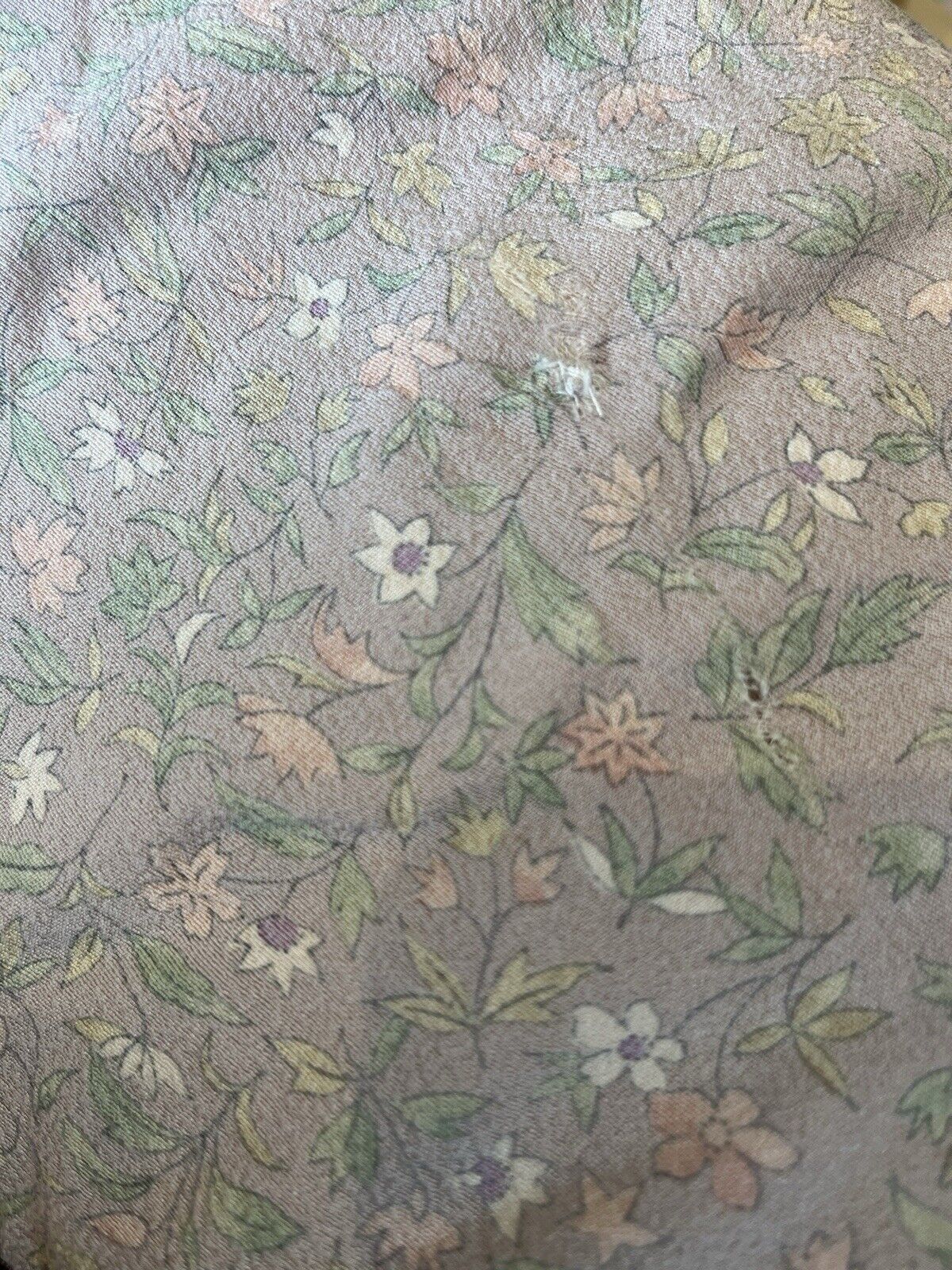 Vintage Hippie Boho Kimono With Jacket Pastel Ditsy Floral Print Free Size