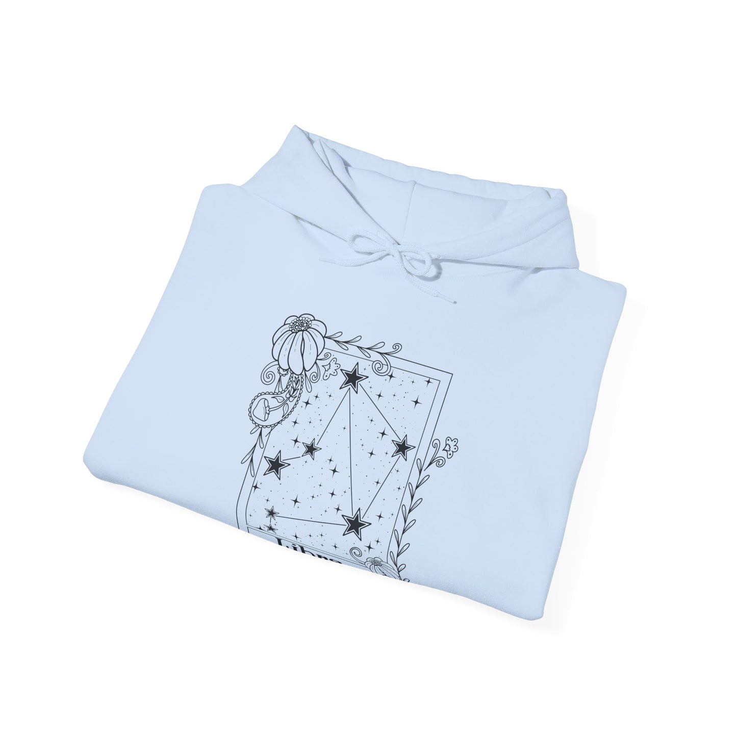 Libra Constellation Hoodie, Zodiac astrology Jumper, Horoscope birthday gift sweatshirt, Star sign tarot card Design top
