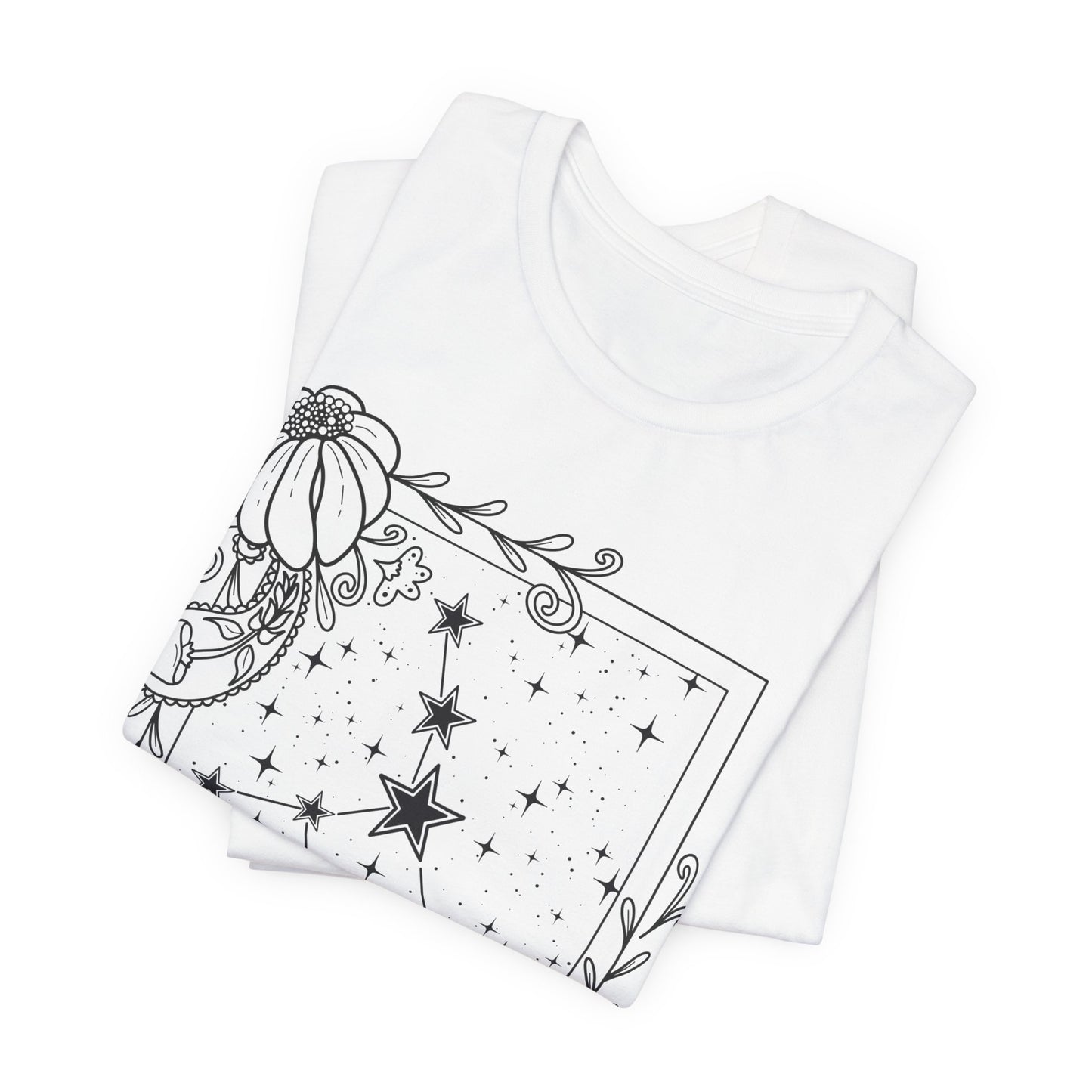 Virgo Constellation T-Shirt, Zodiac astrology top, Horoscope birthday gift Tee, Star sign tarot card design tshirt