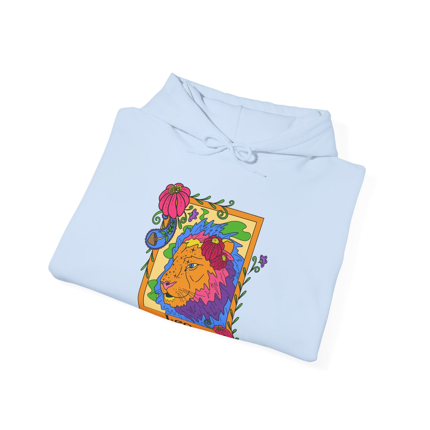 Leo star sign Hoodie, Ram zodiac astrology Jumper, Horoscope birthday gift sweatshirt, Bold retro colourful Design top