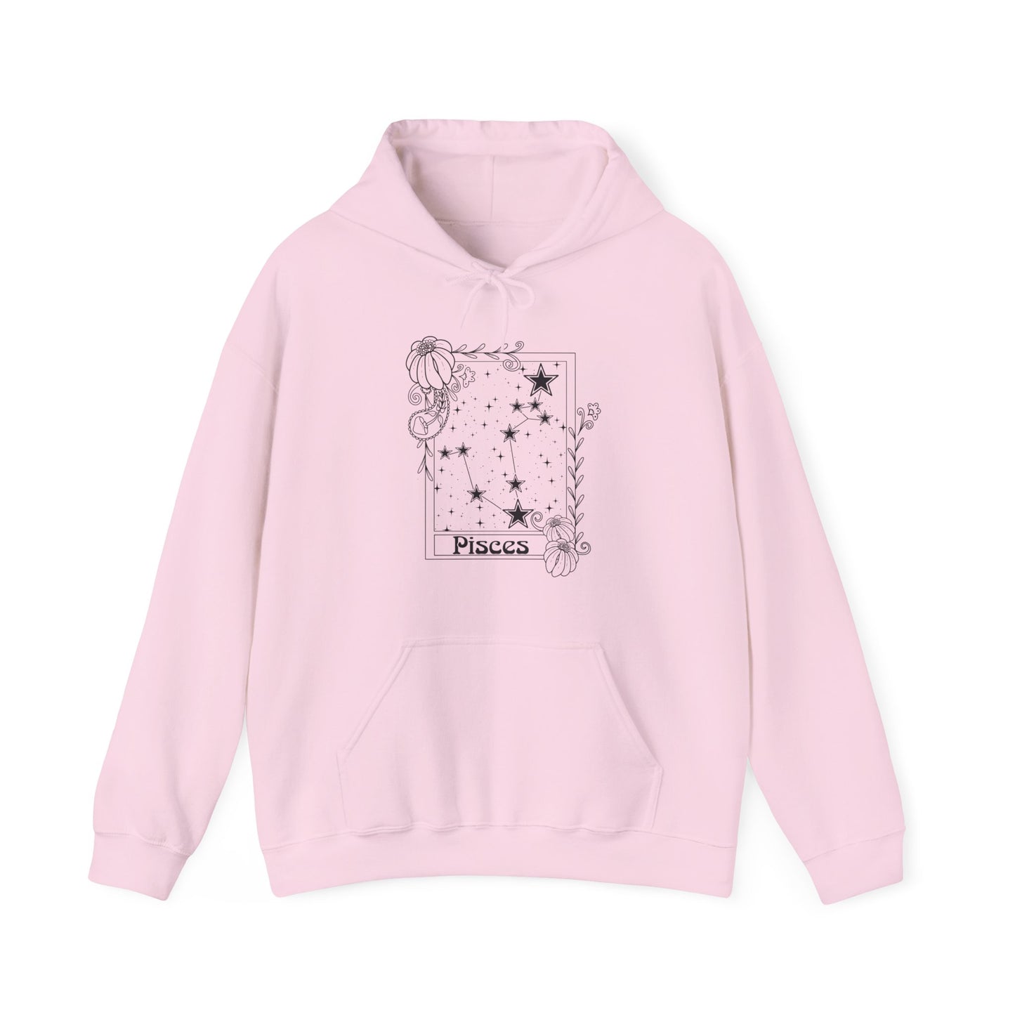 Pisces Constellation Hoodie, Zodiac astrology Jumper, Horoscope birthday gift sweatshirt, Star sign tarot card Design top
