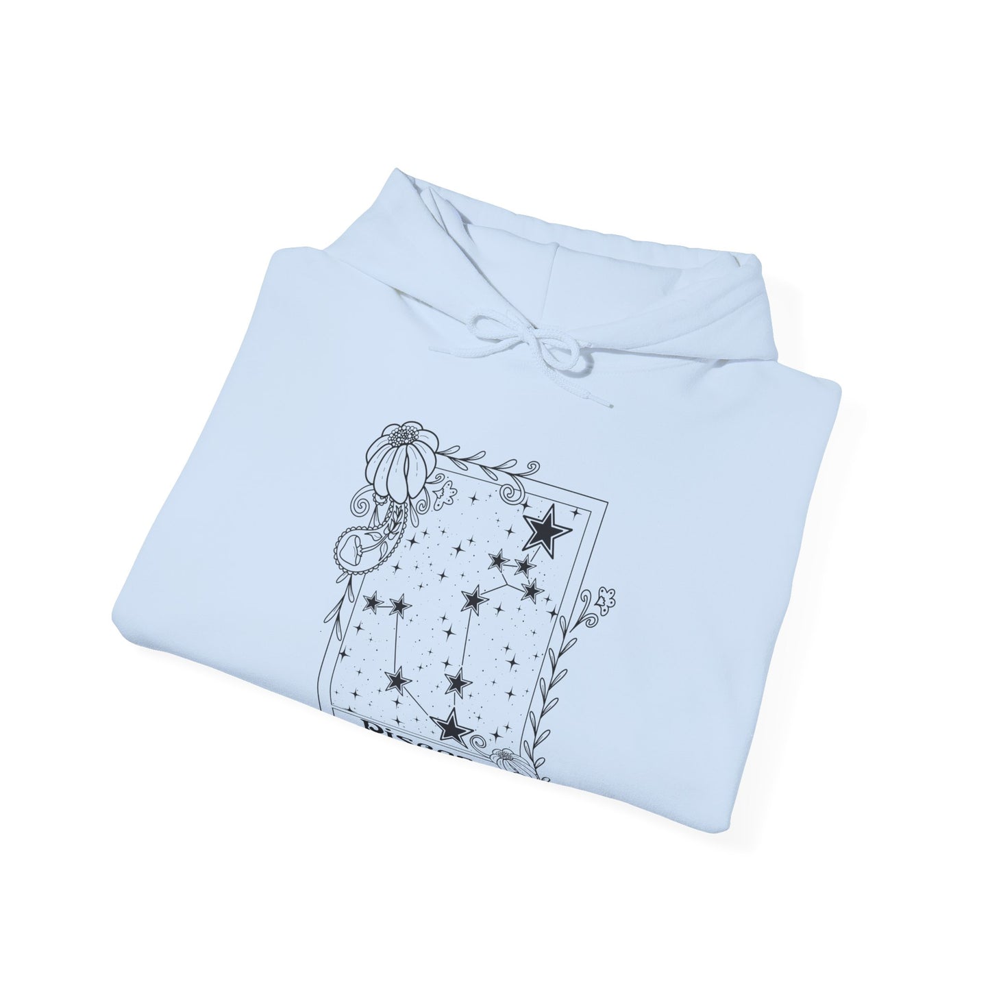 Pisces Constellation Hoodie, Zodiac astrology Jumper, Horoscope birthday gift sweatshirt, Star sign tarot card Design top