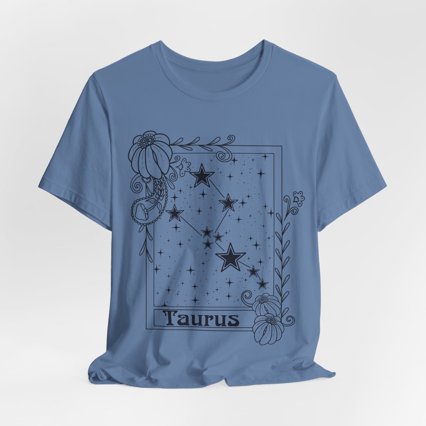 Taurus Constellation T-Shirt, Zodiac astrology top, Horoscope birthday gift Tee, Star sign tarot card design tshirt