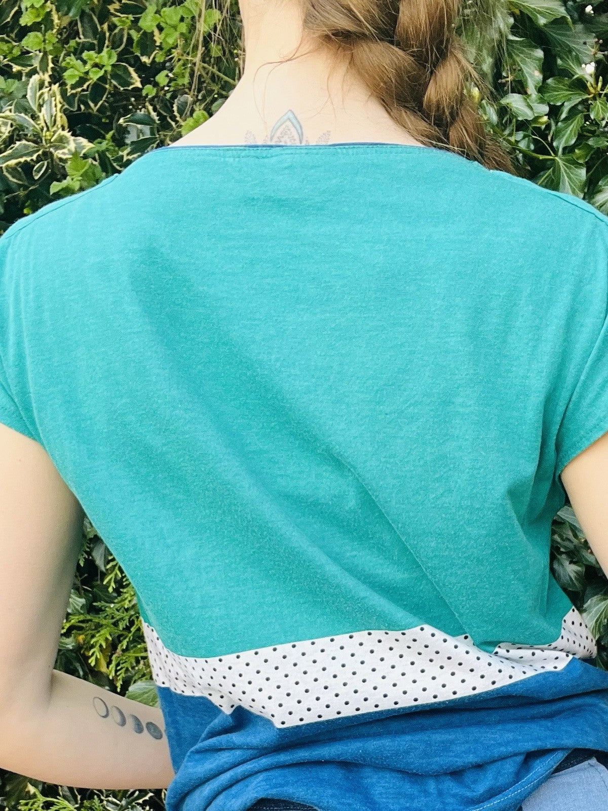 Vintage 1990s Retro T-shirt Abstract Block Colour Bubble Tee Short Sleeve Top 12