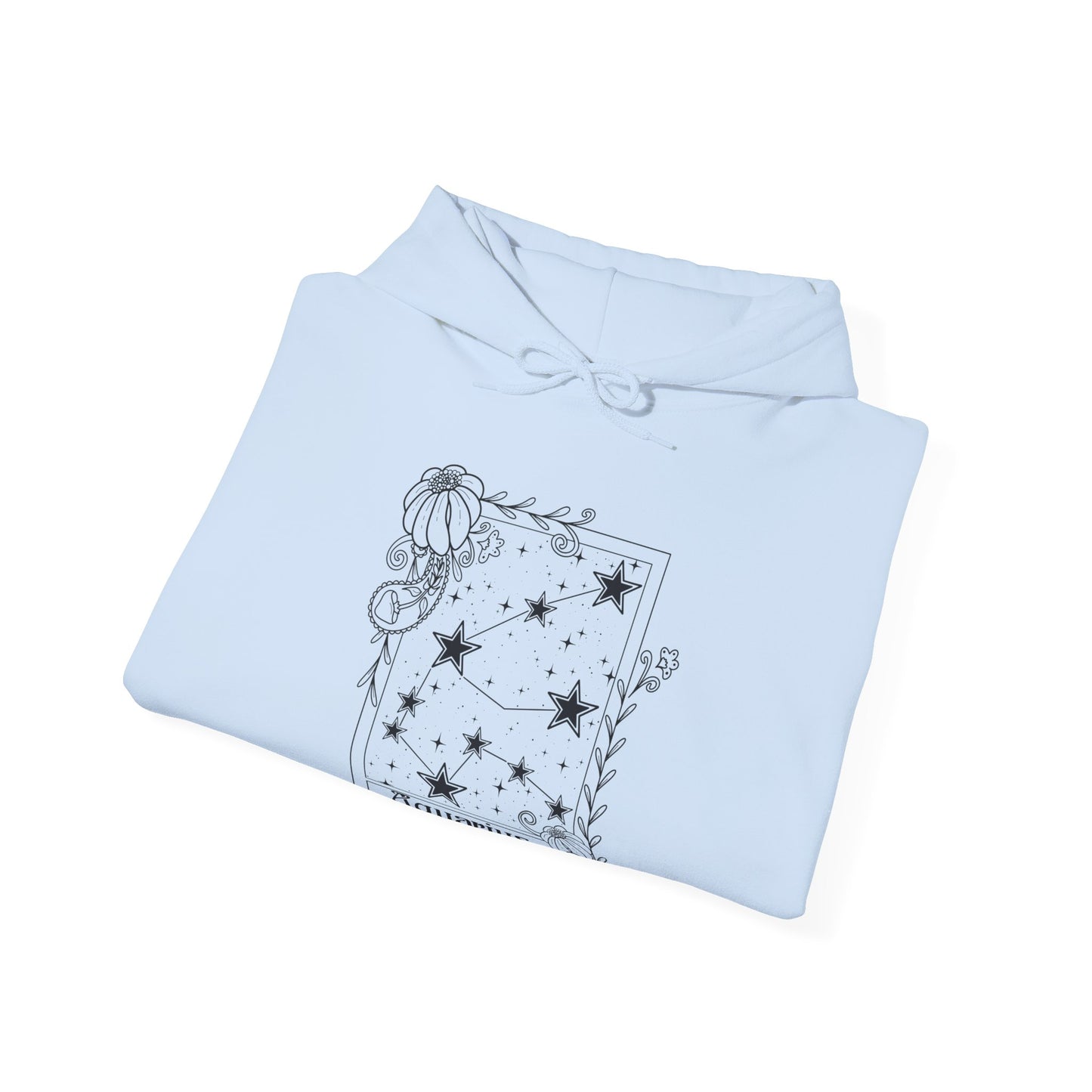 Aquarius Constellation Hoodie, Zodiac astrology Jumper, Horoscope birthday gift sweatshirt, Star sign tarot card Design top