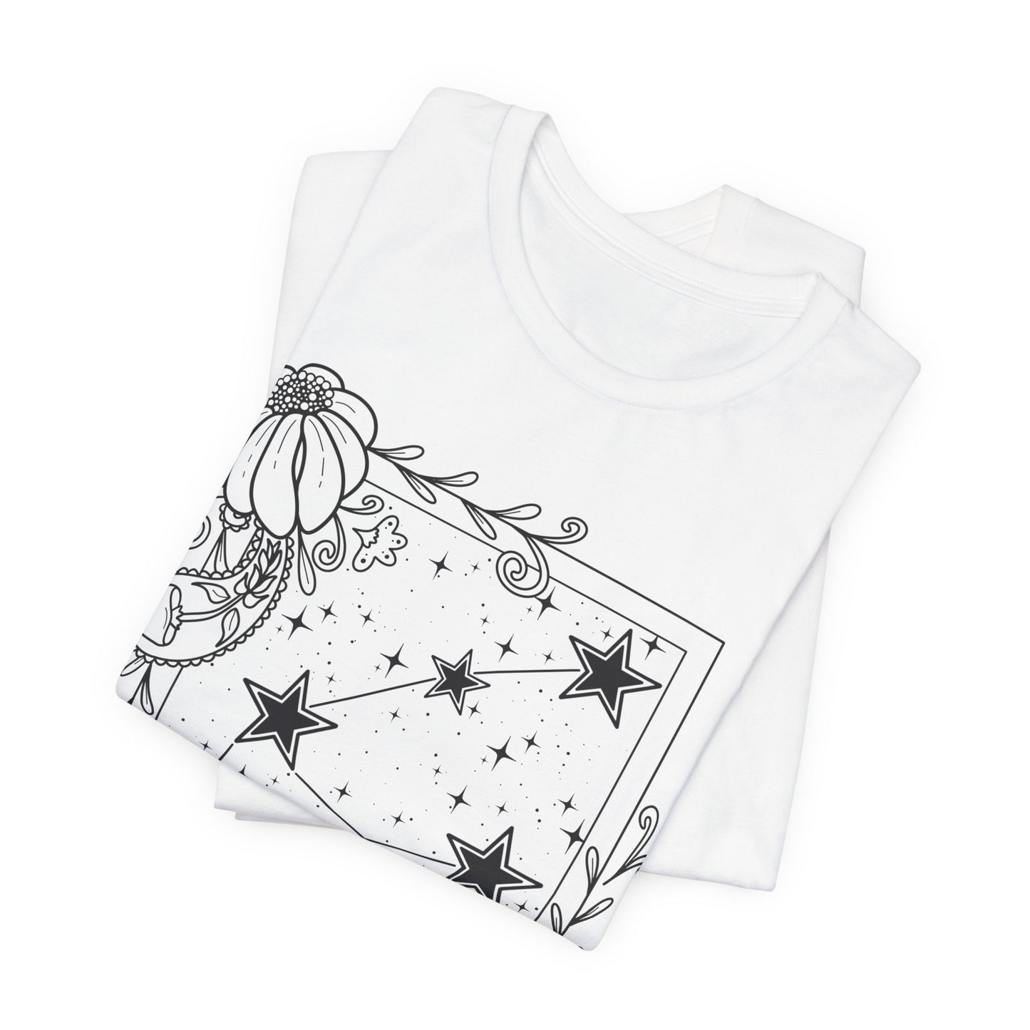 Aquarius Constellation T-Shirt, Zodiac astrology top, Horoscope birthday gift Tee, Star sign tarot card design tshirt
