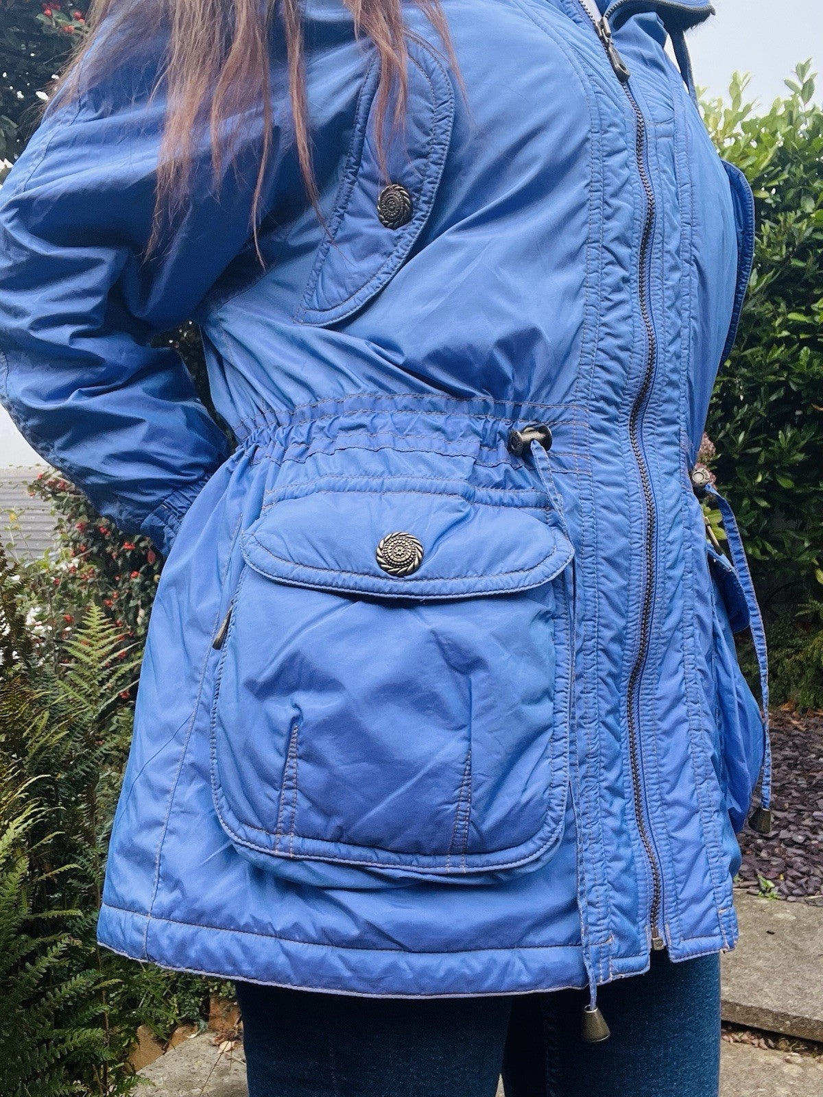 Vintage 90s Ski Jacket By Rodeo Warm Winter Coat With Hood Purple Size 10