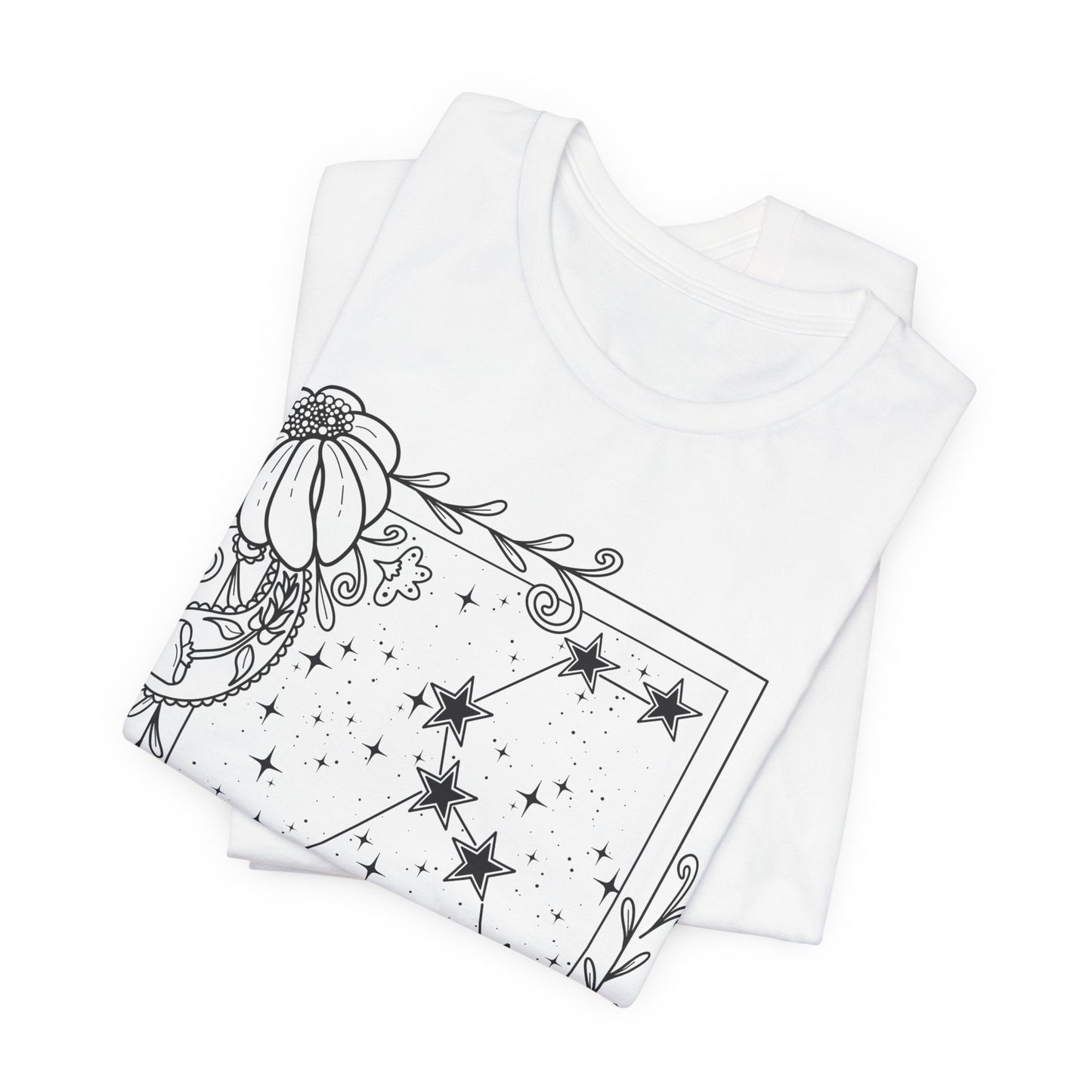 Leo Constellation T-Shirt, Zodiac astrology top, Horoscope birthday gift Tee, Star sign tarot card design tshirt