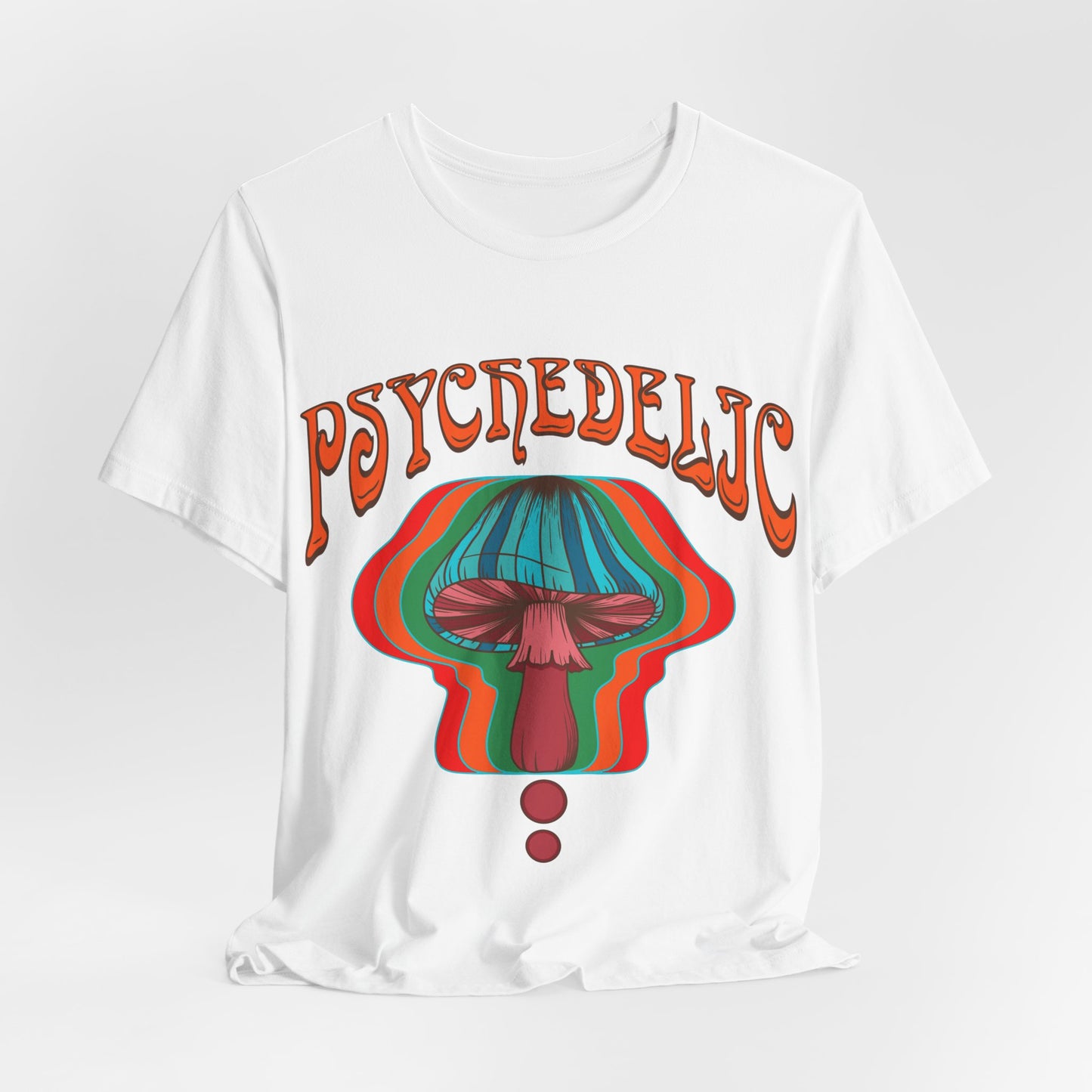 Hippie psychedelic Mushroom Tshirt, Trippy 60s 70s Style top, Groovy retro Festival Tee