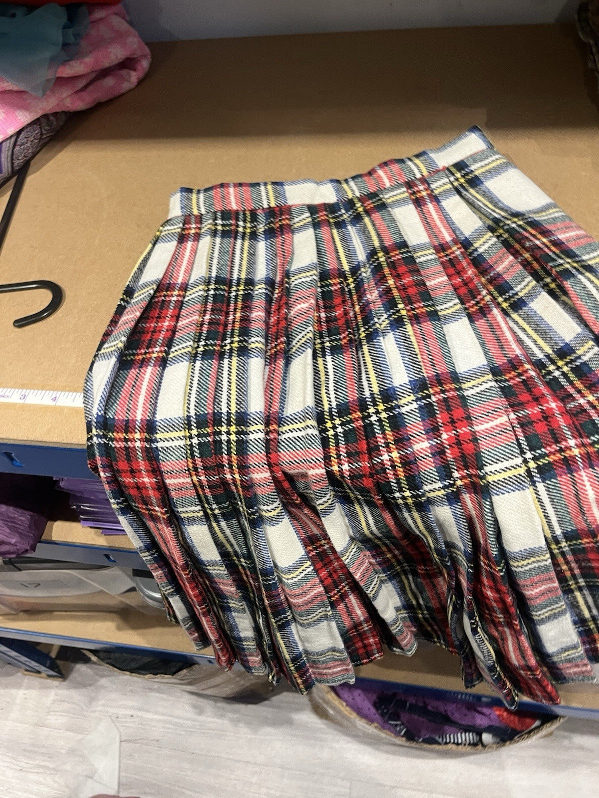 Vintage 1970s Tartan Skirt, Plaid Wrap Scottish Kilt, Preppy Grunge Skirt Size 6