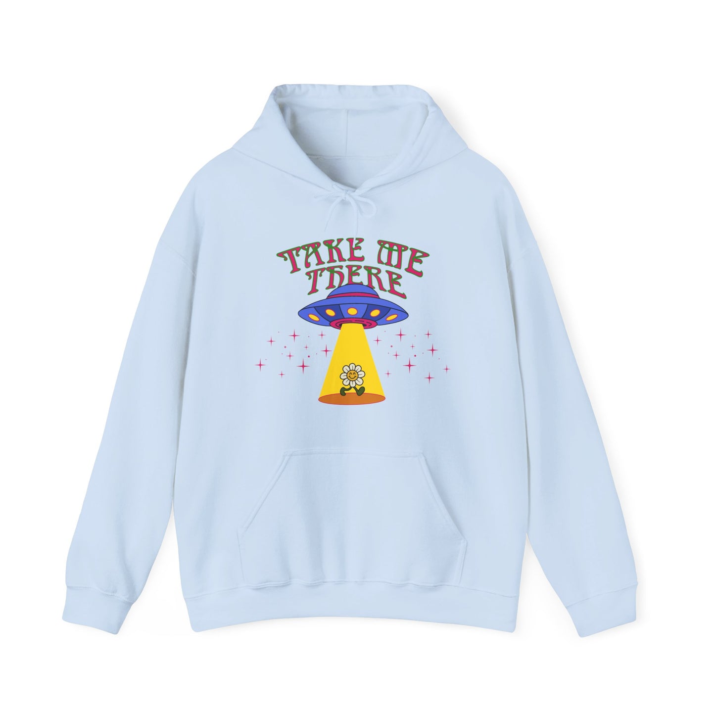 Hippie psychedelic UFO Hoodie Jumper, Trippy 60s 70s space flower Sweatshirt top, Groovy retro Festival Sweater