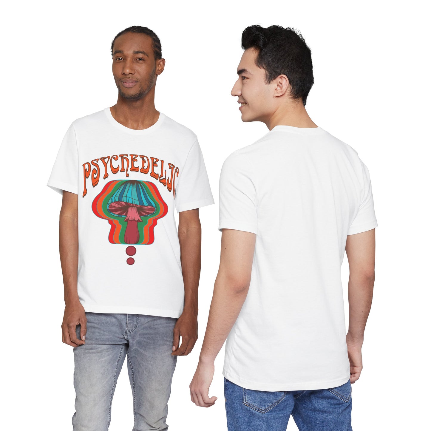 Hippie psychedelic Mushroom T-shirt Trippy 60s 70s top Groovy retro Festival Tee