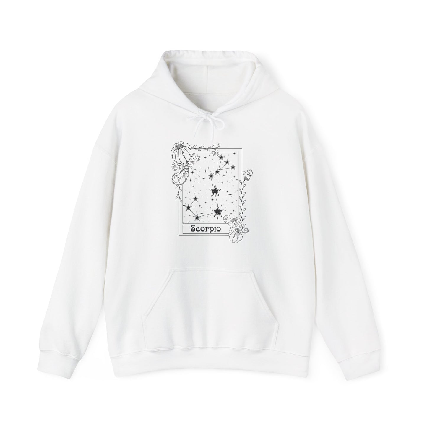 Scorpio Constellation Hoodie, Zodiac astrology Jumper, Horoscope birthday gift sweatshirt, Star sign tarot card Design top