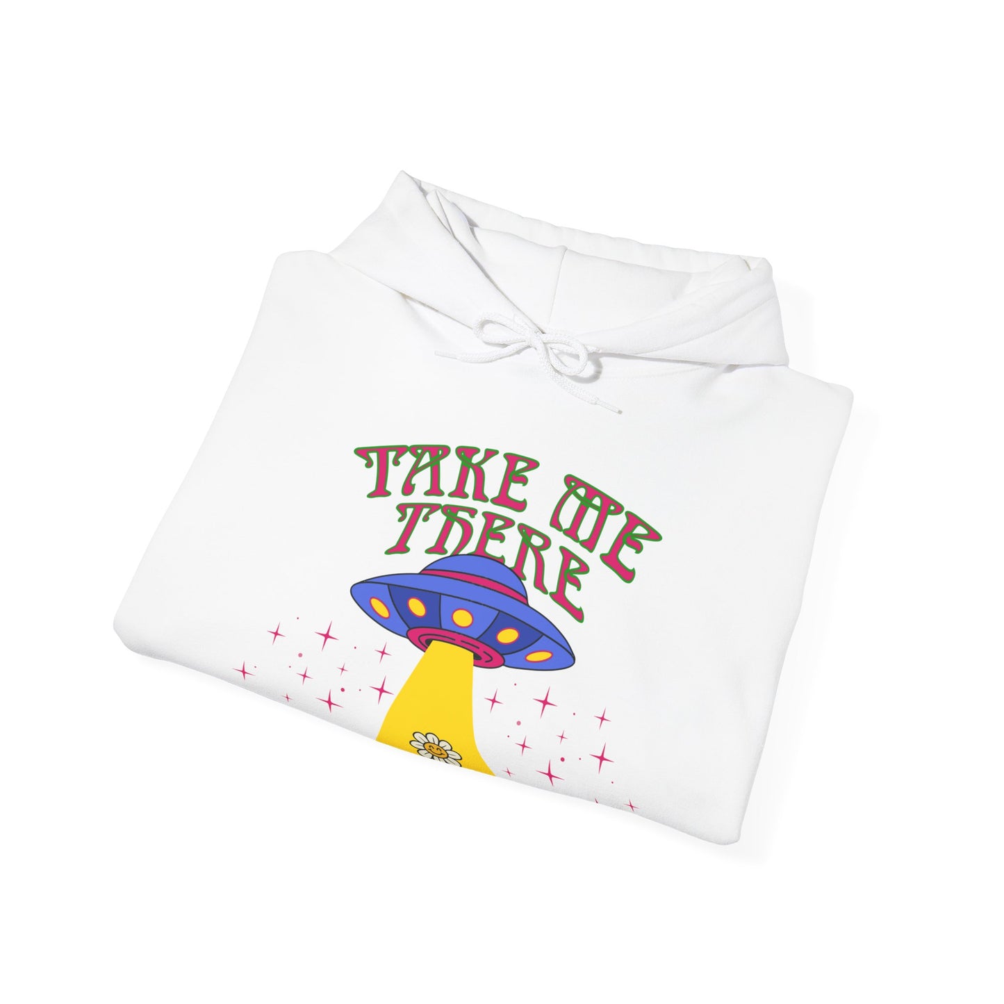 Hippie psychedelic UFO Hoodie Jumper, Trippy 60s 70s space flower Sweatshirt top, Groovy retro Festival Sweater
