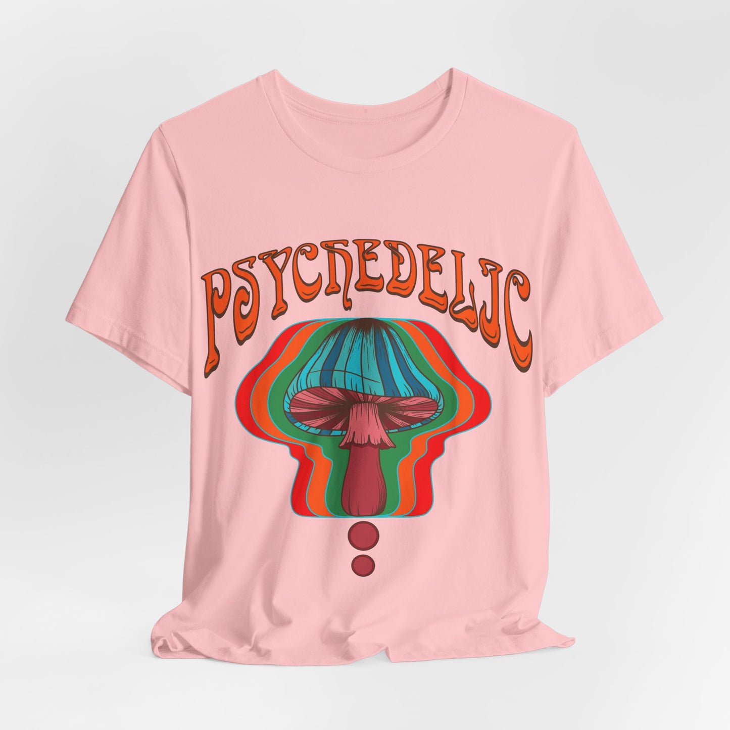 Hippie psychedelic Mushroom Tshirt, Trippy 60s 70s Style top, Groovy retro Festival Tee
