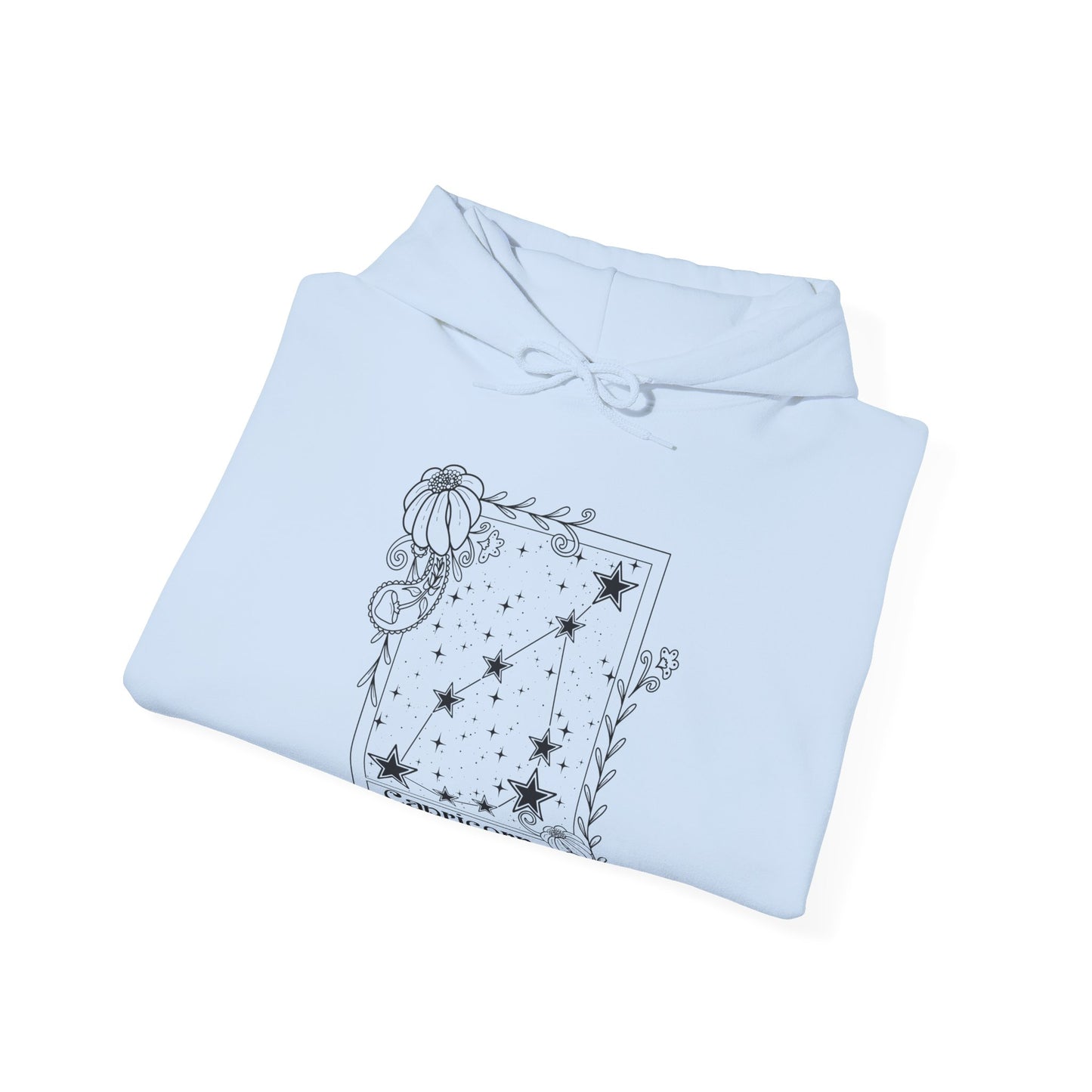 Capricorn Constellation Hoodie, Zodiac astrology Jumper, Horoscope birthday gift sweatshirt, Star sign tarot card Design top