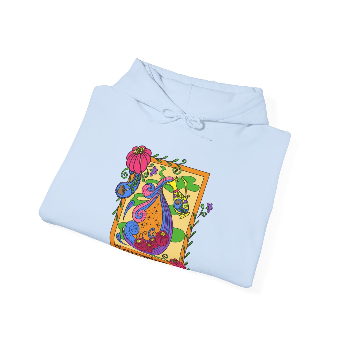 Aquarius star sign Hoodie, Ram zodiac astrology Jumper, Horoscope birthday gift sweatshirt, Bold retro colourful Design top