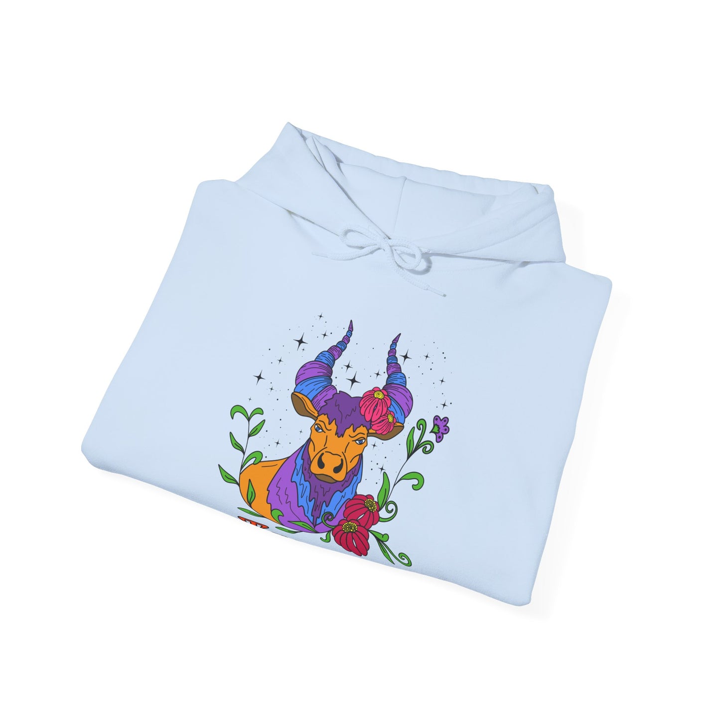 Taurus star sign Hoodie, bull zodiac astrology Jumper, Horoscope birthday gift sweatshirt, Bold retro colourful Design top
