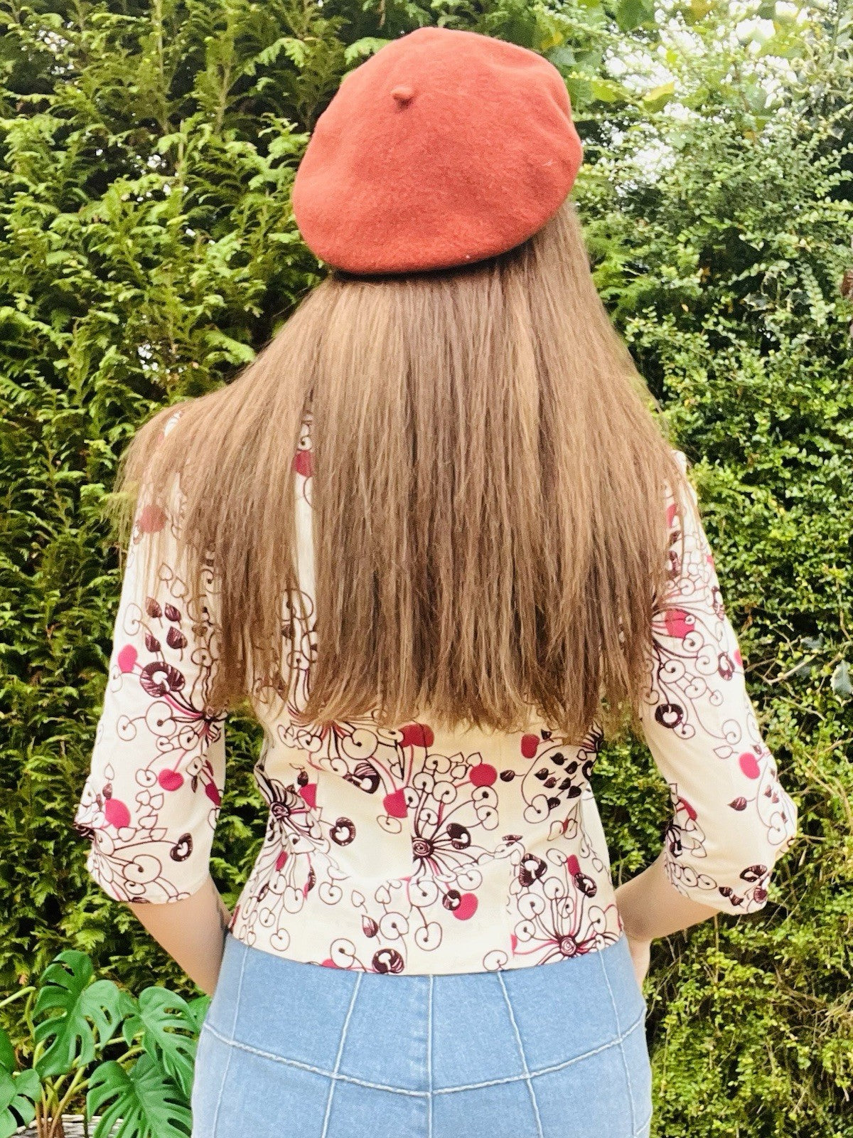 Vintage 1960s Blazer Retro Psychedelic 60s Cropped Sleeve Jacket Size 12