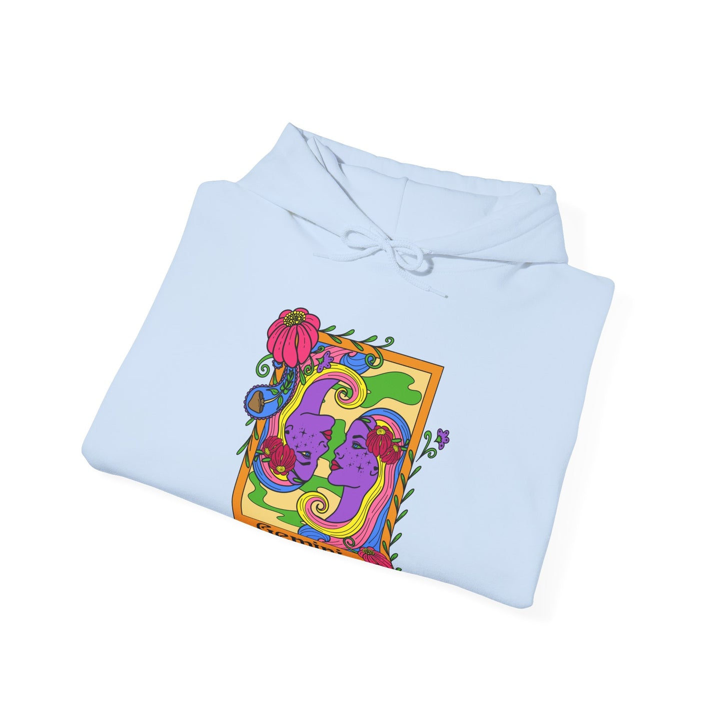 Gemini star sign Hoodie, Ram zodiac astrology Jumper, Horoscope birthday gift sweatshirt, Bold retro colourful Design top