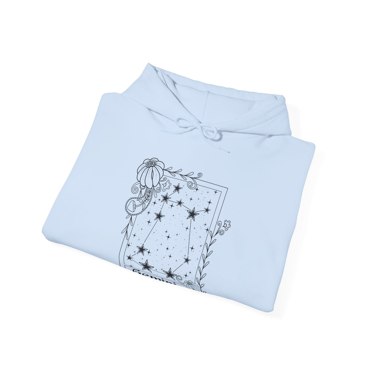 Gemini Constellation Hoodie, Zodiac astrology Jumper, Horoscope birthday gift sweatshirt, Star sign tarot card Design top