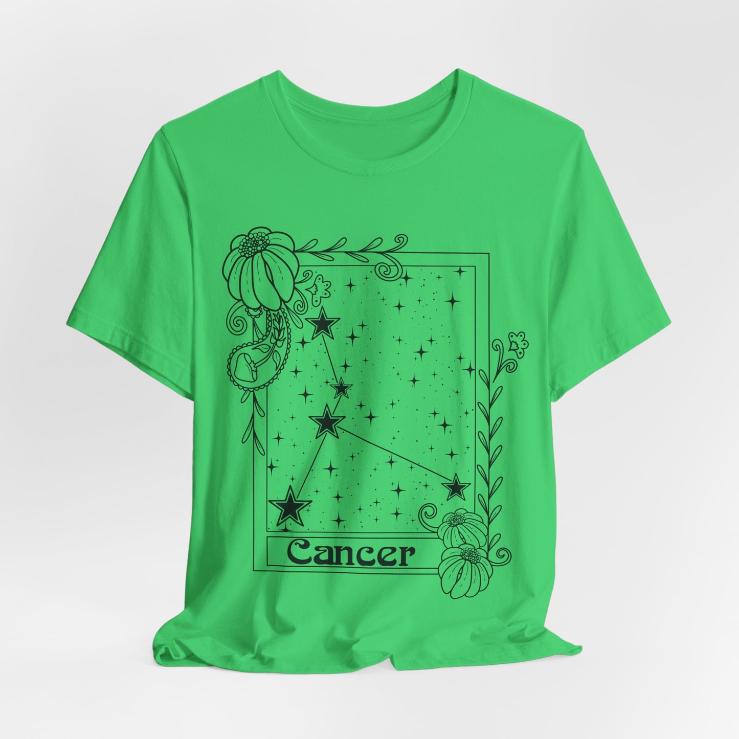 Cancer Constellation T-Shirt, Zodiac astrology top, Horoscope birthday gift Tee, Star sign tarot card design tshirt