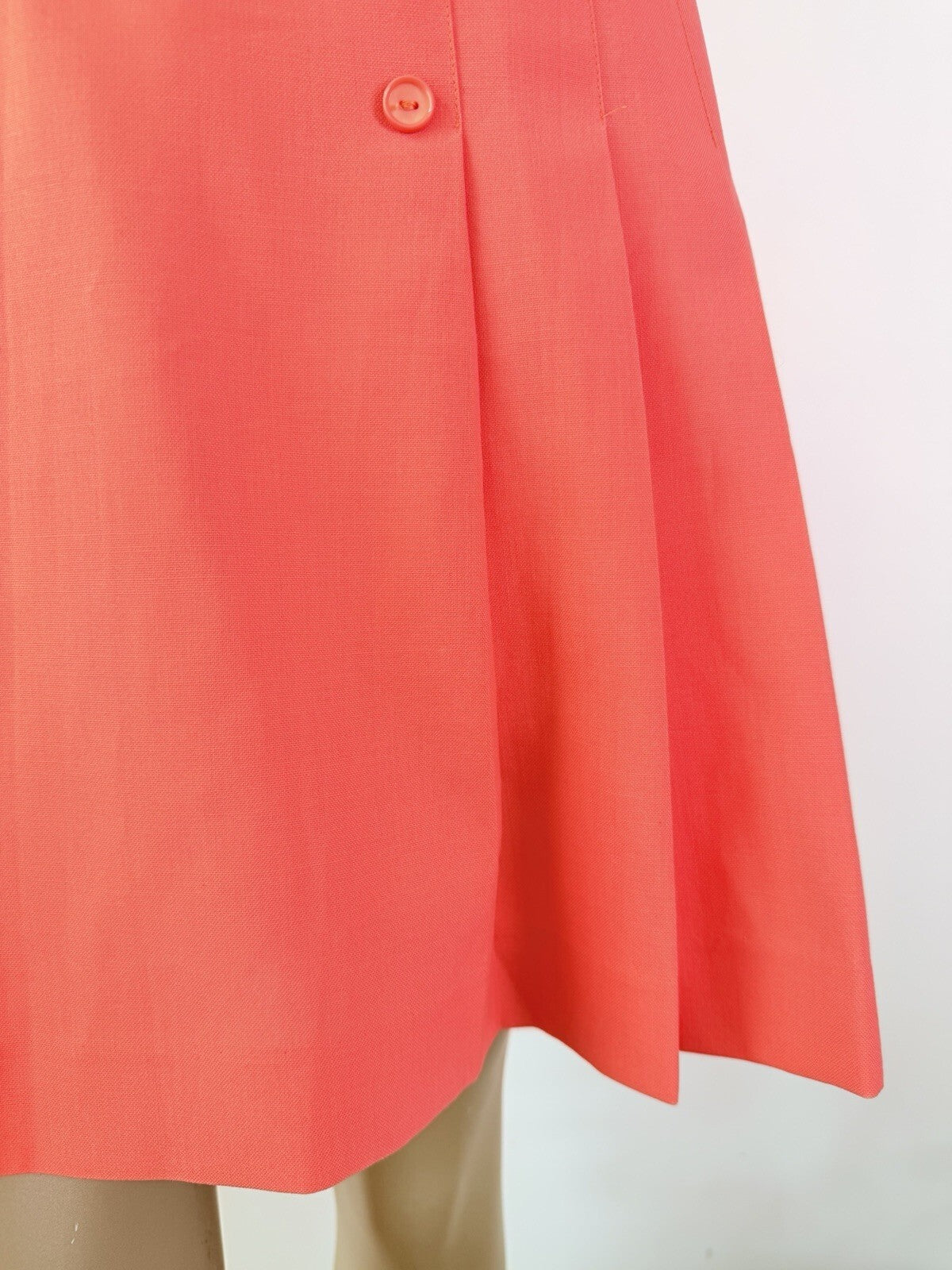 Vintage 1980s Mini Skirt By St Michael Pink Pleated Preppy Tennis Skirt Size 6