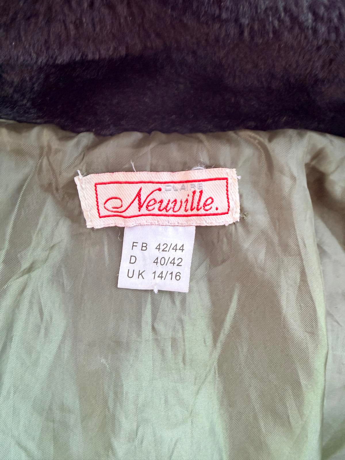 Vintage 1980s suede coat by Neuville 14 16 Green winter coat leather jacket