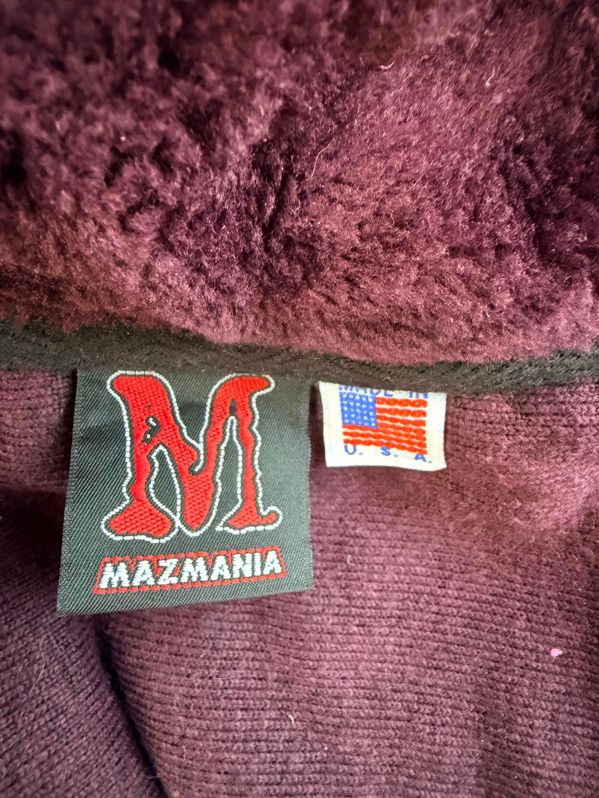 Vintage 1990s fleece vest by Mazmania S Horse Print button up gilet bodywarmer