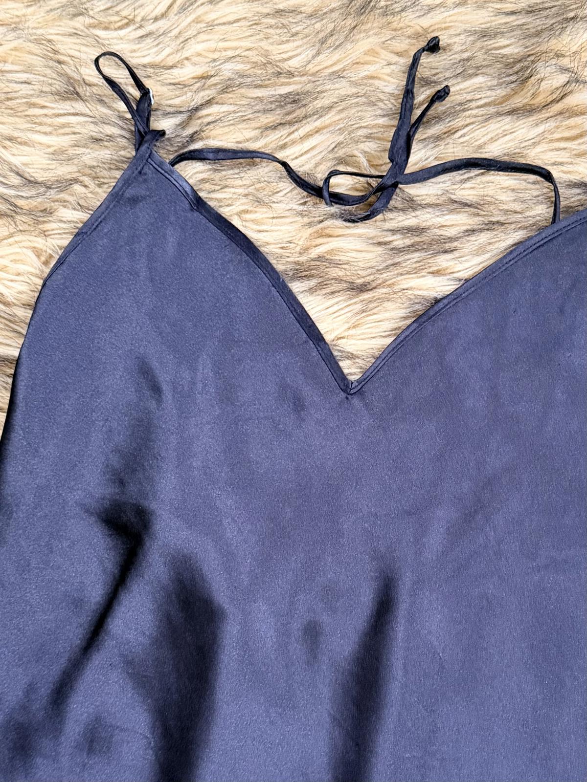 Y2K style Slip Dress with Ruffle Hem babydoll In Bloom by Jonquil black Size 12