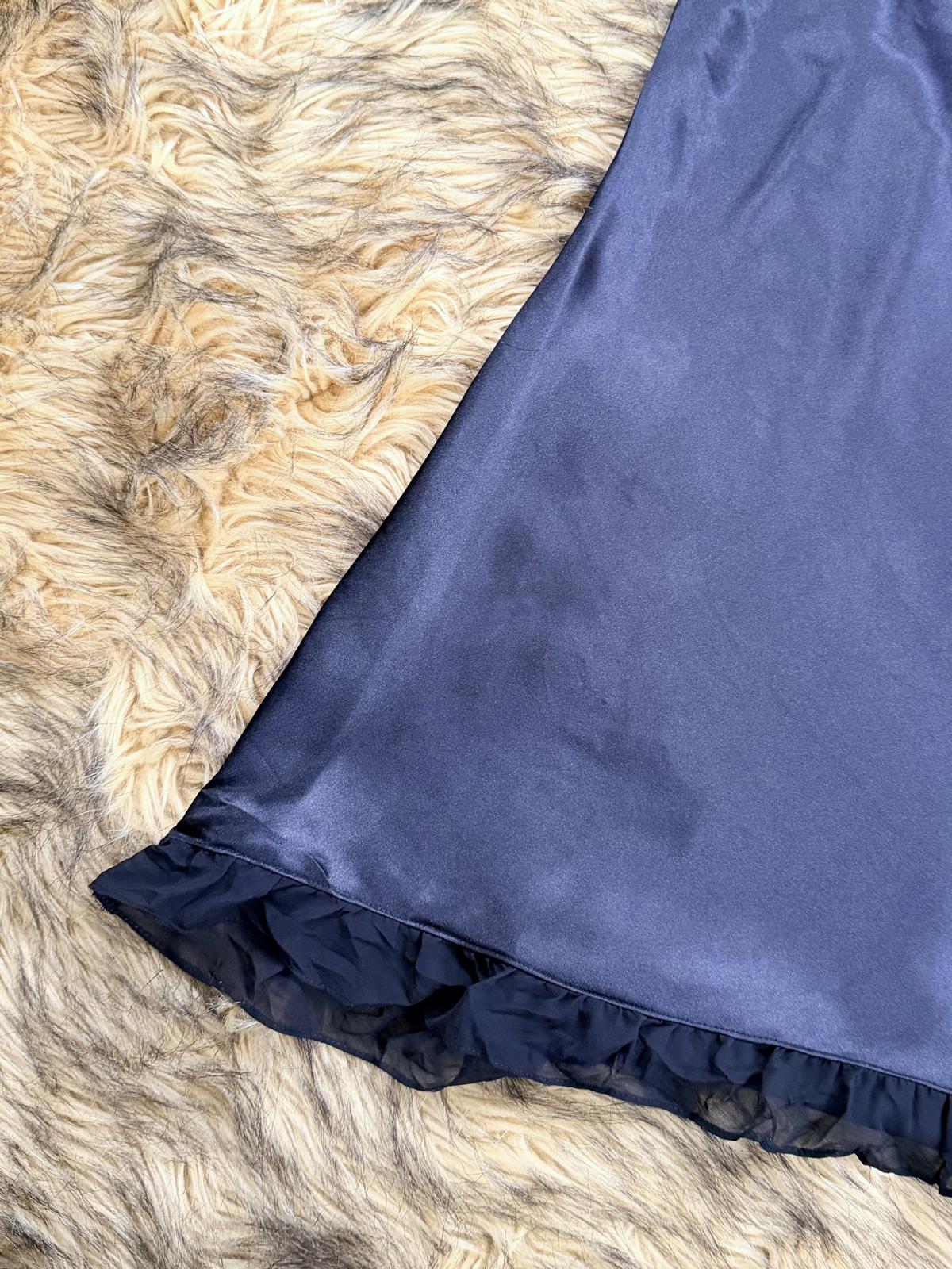 Y2K style Slip Dress with Ruffle Hem babydoll In Bloom by Jonquil black Size 12