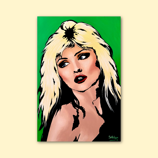 Debbie Harry - Retro 80s Graphic Pop Art Portrait Print