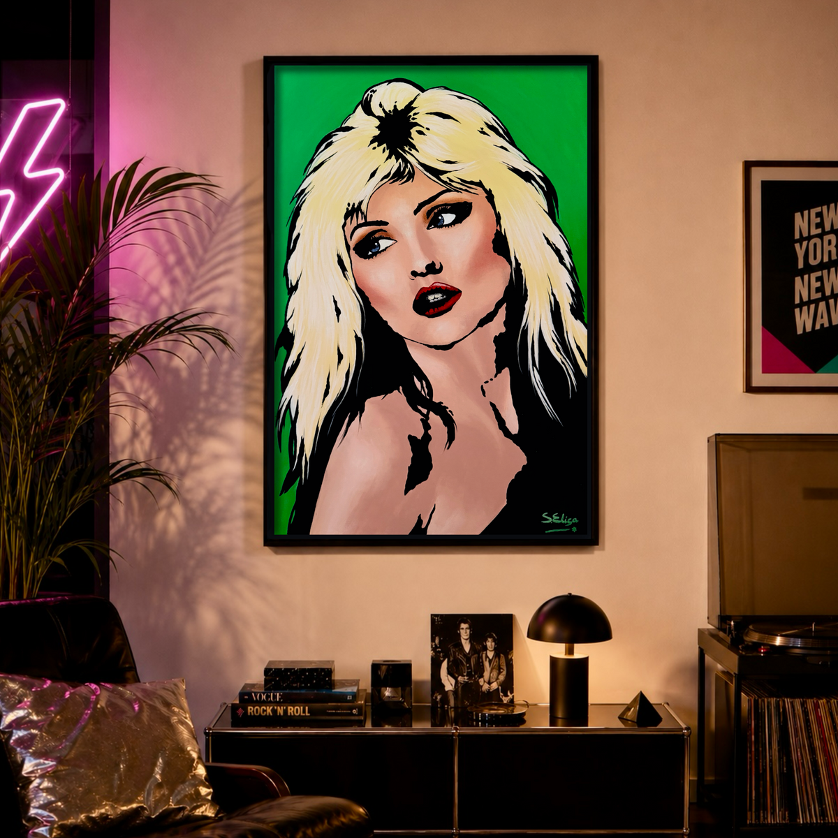 Debbie Harry - Retro 80s Graphic Pop Art Portrait Print