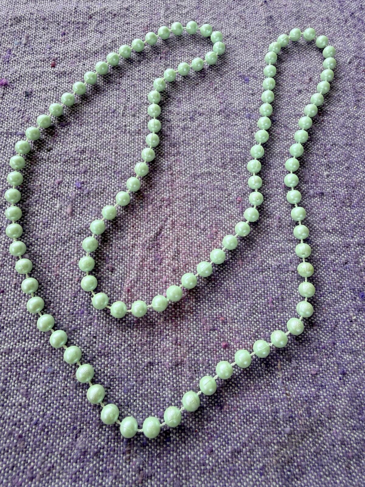 Vintage Beaded Necklaces Set of 6 bundle in Black Pink and White