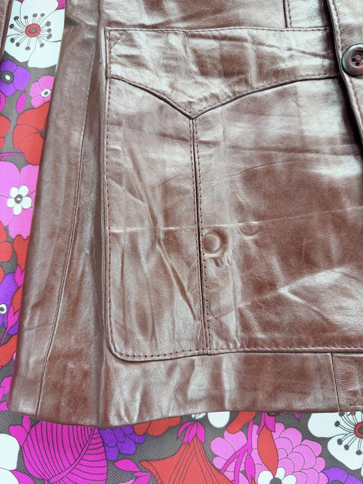 Vintage 1980s Leather Jacket by Etienne Aigner Burgundy Tailored Blazer coat 8
