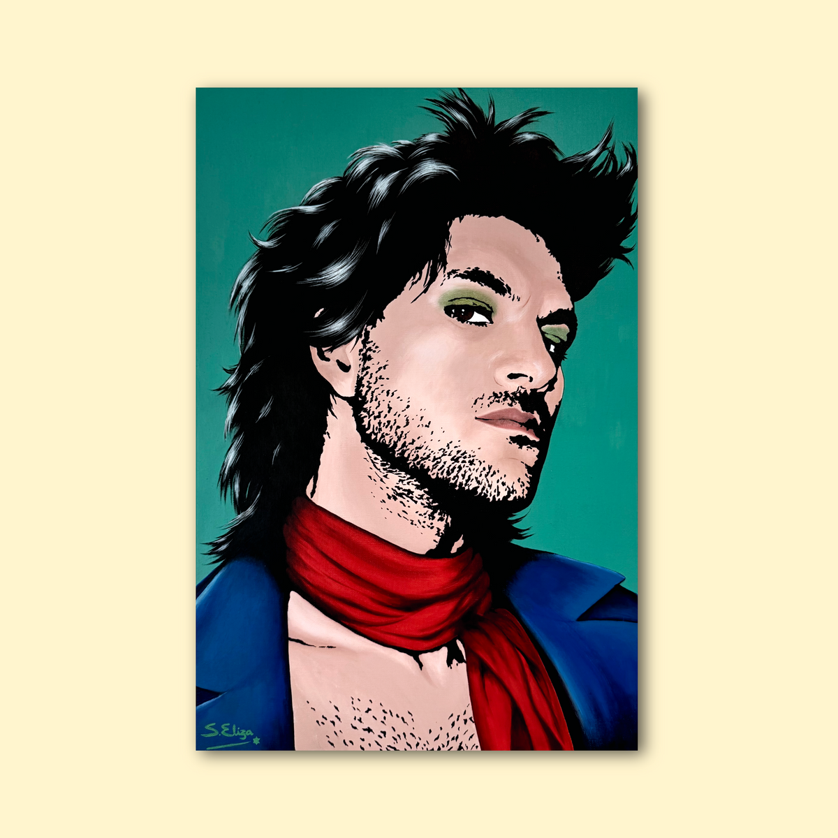 Charlie Kerr - Hotel Mira Retro Graphic Pop Art Portrait Print - Limited edition