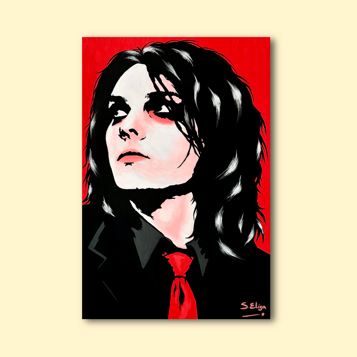 Gerard Way - Retro 00s Graphic Pop Art Portrait Print
