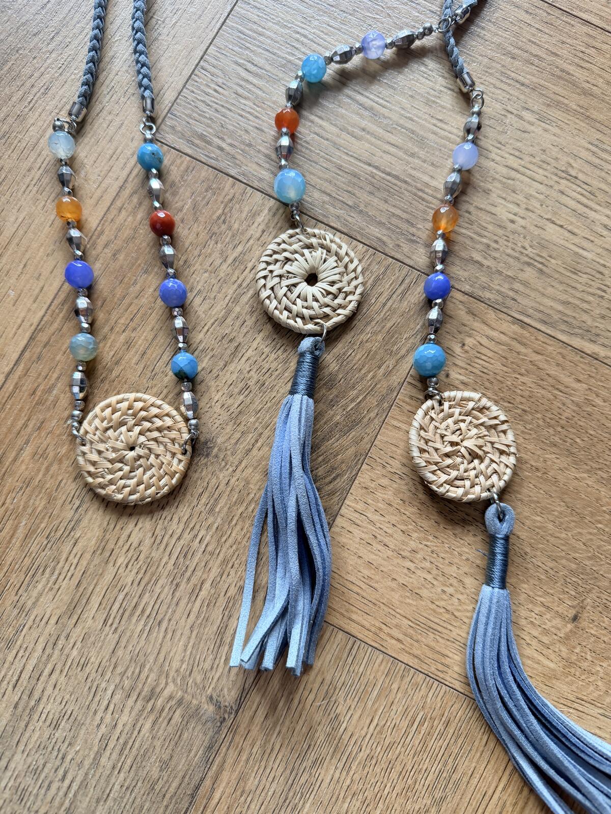 Bohemian Style Beaded Waist Chain Belt with Tassels