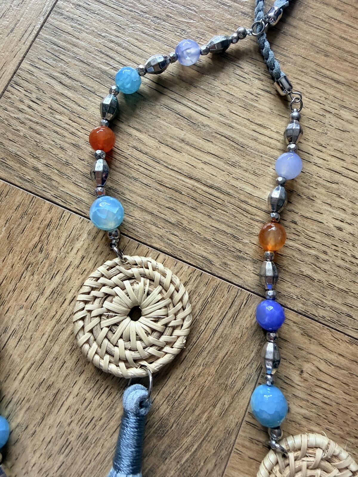 Bohemian Style Beaded Waist Chain Belt with Tassels