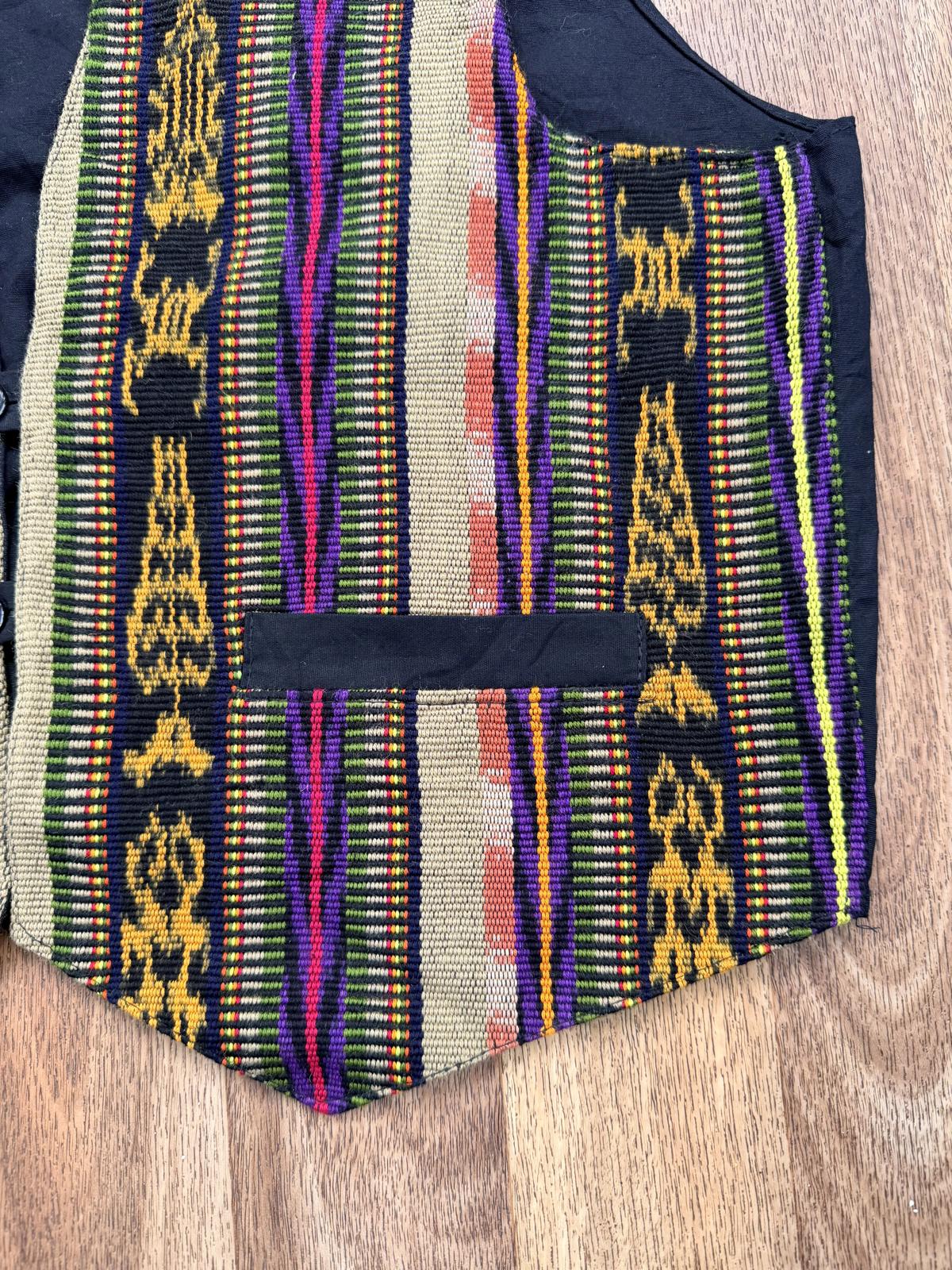 Hippie Boho Festival Waistcoat Vintage Cotton Embroidered Sleeveless Tank Top L