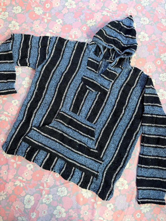 Mexican Baja Hoodie Pullover Hippie Boho Festival Jumper Size XXL