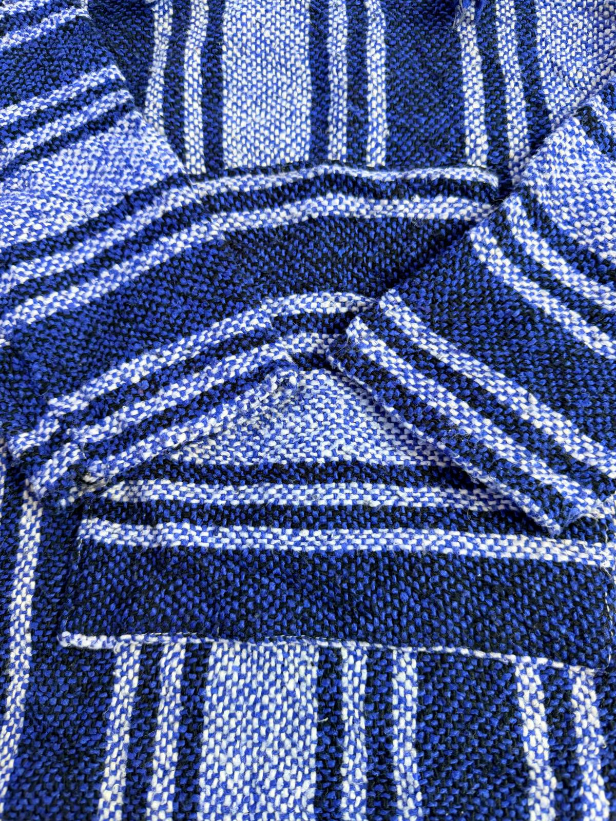 Mexican Baja Hoodie Pullover Hippie Boho Festival Jumper Size M