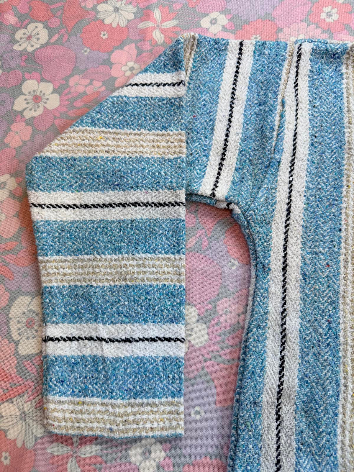 Mexican Baja Hoodie Pullover Hippie Boho Festival Jumper Size M 12 to 14