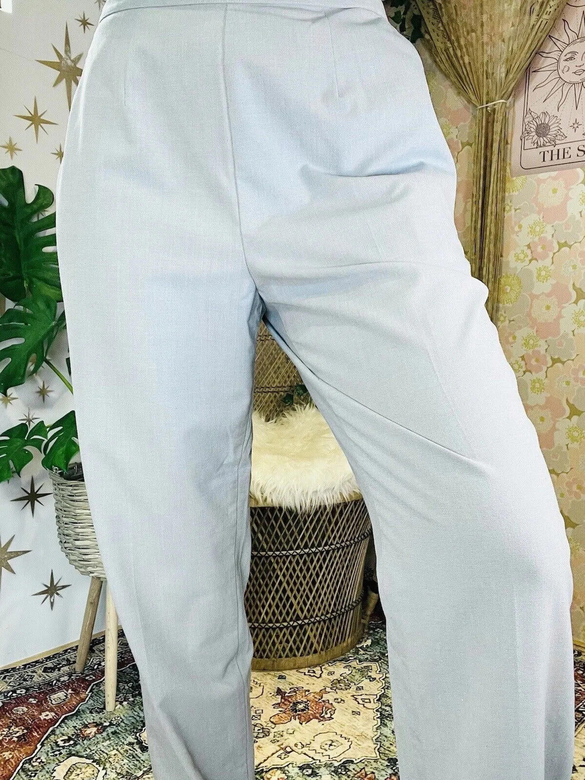 Vintage 1980s Trousers 10 Tapered Leg By St Michael High Waist Office Work Wear