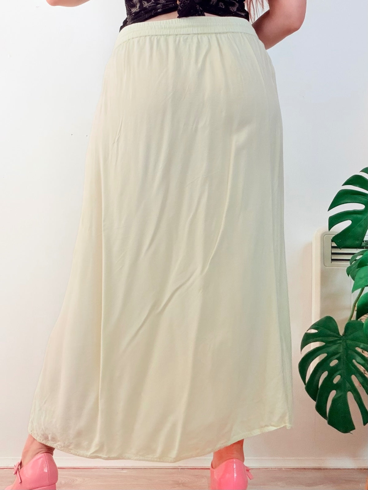 Hippie Boho long skirt Asymmetric embroidered summer festival outfit size 16
