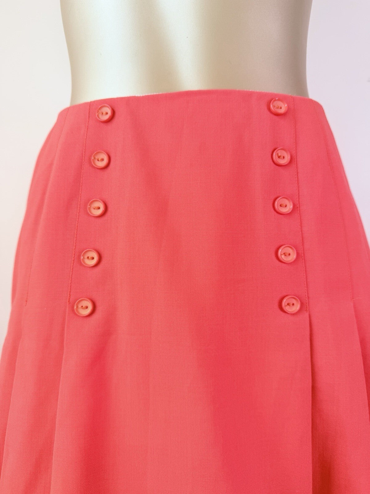 Vintage 1980s Mini Skirt By St Michael Pink Pleated Preppy Tennis Skirt Size 6